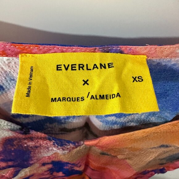 The Everlane x Marques' Almeida Satin Tie-Dye Dress - Picture 3 of 5